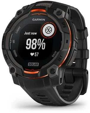 Išmanusis laikrodis Garmin Instinct 3 – 45 mm, Solar, Juodas su juodu dirželiu