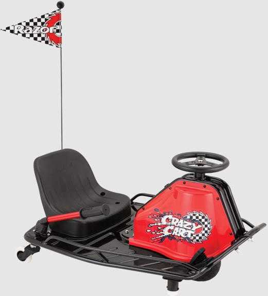 „Razor Crazy Cart“ ličio jonų