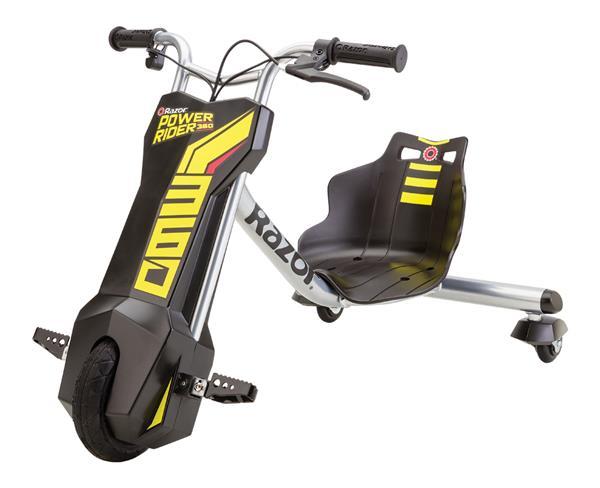 Razor PowerRider 360, 24 month(s), Juodas / yellow | Varle.lt