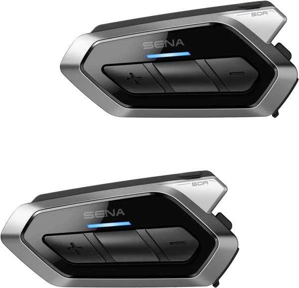 SENA 50R motociklo laisvų rankų įranga, „SOUND BY Harman Kardon“, dviejų pakuočių rinkinys