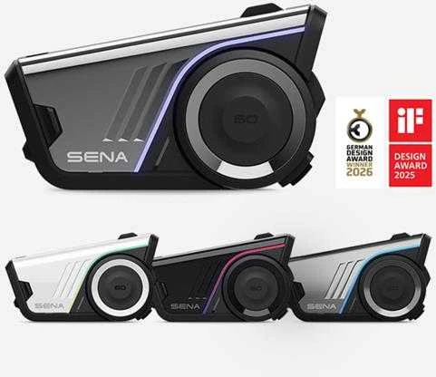 SENA 60S motociklo laisvų rankų įranga, „Harman Kardon“ garsas, juoda