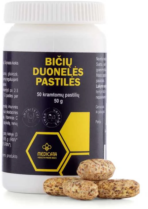 BIČIŲ DUONELĖ, kramtomosios pastilės