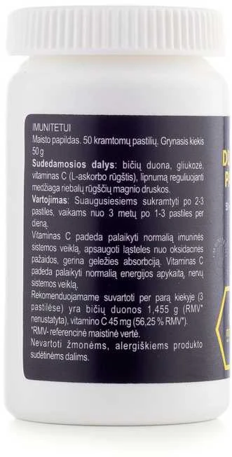 BIČIŲ DUONELĖ, kramtomosios pastilės