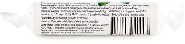 Gliukozė su vitaminu C, apelsinų skonio, N21