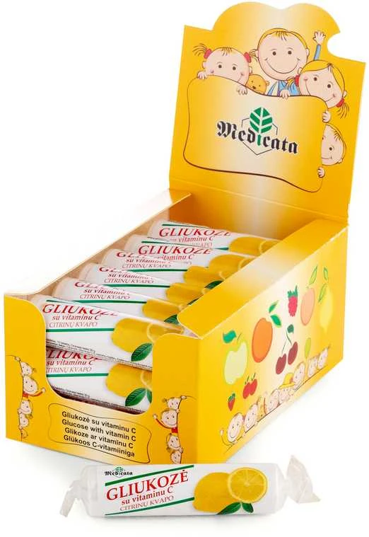 Gliukozė su vitaminu C, citrinų skonio, N21