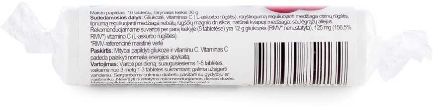 Gliukozė su vitaminu C, vyšnių skonio, N21