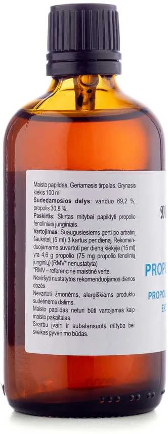 PROPOLIO VANDENINS EKSTRAKTAS, 100 ml (Propolis Aqua 100 ml)
