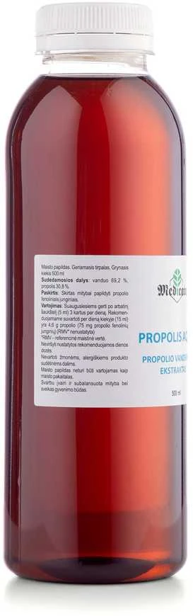PROPOLIO VANDENINIS EKSTRAKTAS, 500 ml (Propolis Aqua 500 ml)