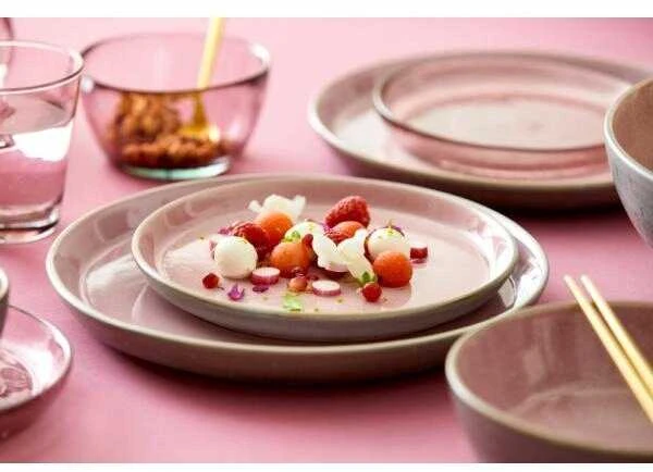 BITZ Gastro lėkštė pilka/šviesiai rožinė 21 cm