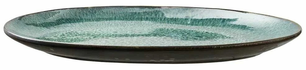 BITZ ovalus indas 36 x 25 cm, juodas/žalias