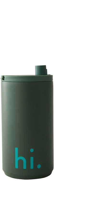 Design Letters Kelioninė gertuvė 350 ml, spalva: MIRTŲ ŽALIA