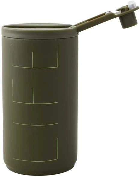 Design Letters Kelioninė gertuvė 350 ml, spalva: ALYVUOGIŲ ŽALIA