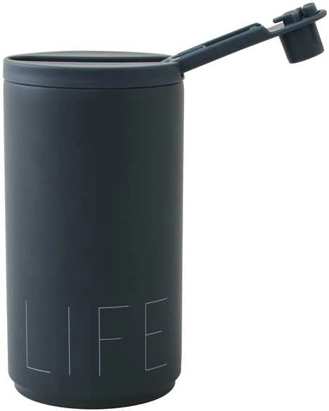 Design Letters Kelioninė gertuvė 350 ml, spalva: KARALIŠKA MĖLYNA