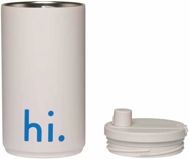 Design Letters Kelioninė gertuvė 350 ml, spalva: PASTELINĖ RUDA