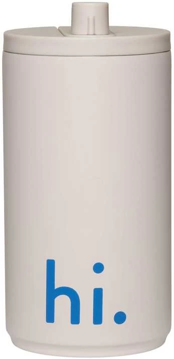 Design Letters Kelioninė gertuvė 350 ml, spalva: PASTELINĖ RUDA