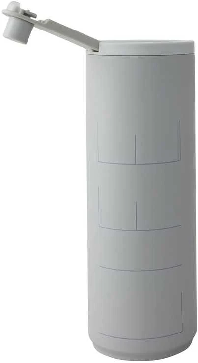 Design Letters Kelioninė gertuvė 500 ml, spalva: VĖSIAI PILKA