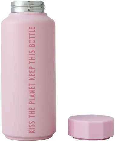 Design Letters Termo gertuvė Tone-on-Tone 500 ml, spalva: ROŽINĖ