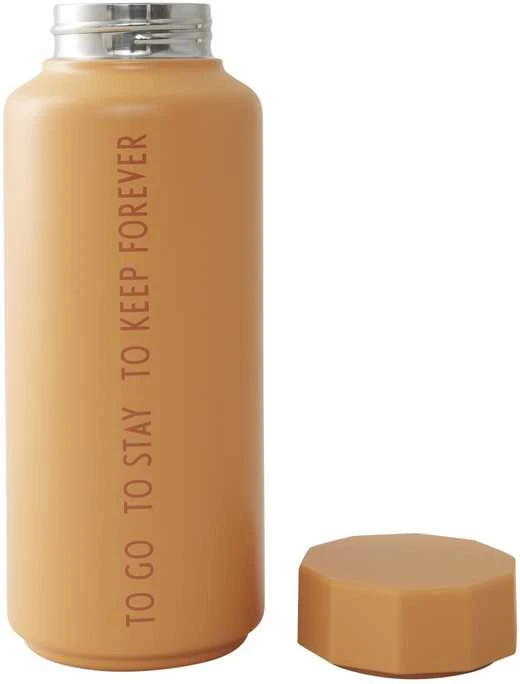 Design Letters Termo gertuvė Tone-on-Tone 500 ml, spalva: ORANŽINĖ