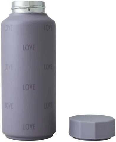 Design Letters Termo gertuvė Tone-on-Tone 500 ml, spalva: DULKIŲ VIOLETINĖ
