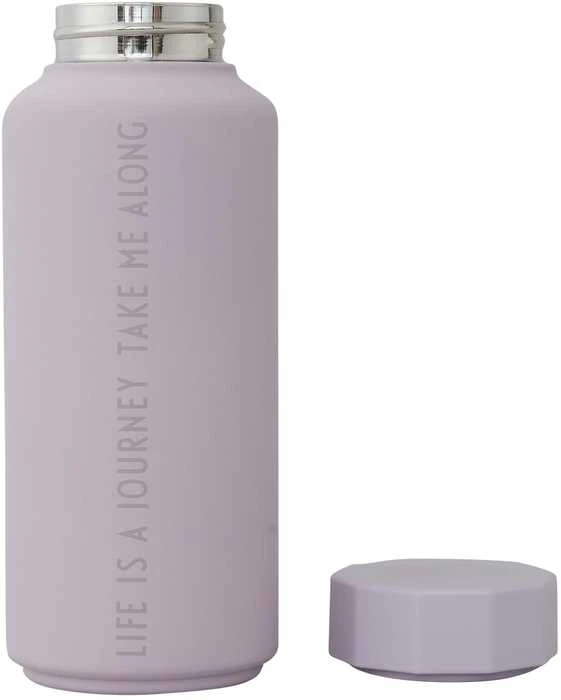 Design Letters Termo gertuvė Tone-on-Tone 500 ml, spalva: LEVANDŲ
