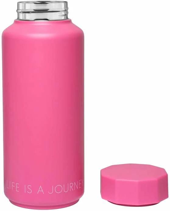 Design Letters Termo gertuvė Tone-on-Tone 500 ml, spalva: VYŠNIŲ RAUSVOS SPALVOS