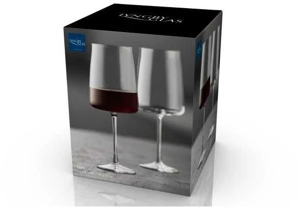 Raudono vyno taurės Lyngby Glas Krystal Zero