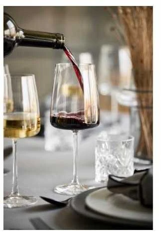 Raudono vyno taurės Lyngby Glas Krystal Zero