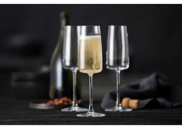Lyngby Glas Krystal Lyngby šampano taurės 4 vnt
