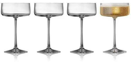 Lyngby Glas Krystal Zero šampano taurės 260ml 4 vnt