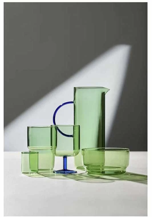Vyno taurės Lyngby Glas Torino Žalias/Mėlyna