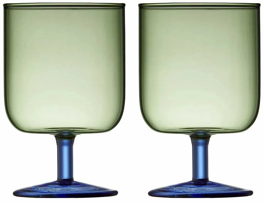 Vyno taurės Lyngby Glas Torino Žalias/Mėlyna