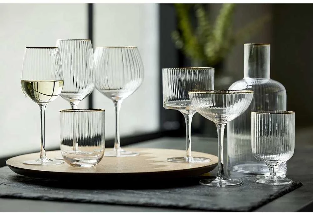 Vyno taurės Lyngby Glas Palermo Gold Raudona