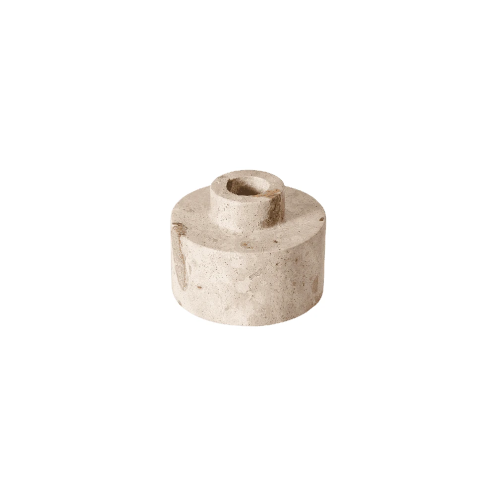 Muubs Žvakidė Vita M, marmuras, 7,5 x 7,5 x 6 cm, Seashell