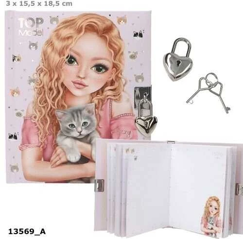 Top Model dienoraštis su užraktu 2025 "Kitty"