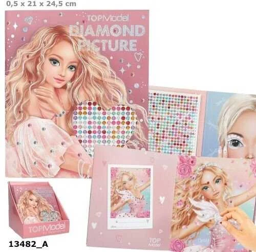 Top Model lipdukų knyga "Create your Diamond Picture"