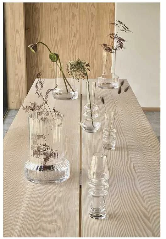 Villa Collection vaza Hvils 19 x 34 cm, skaidraus stiklo
