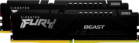 Kingston 64GB 6000MT/s DDR5 CL30 DIMM (2 vnt. rinkinys) FURY Beast Juodas EXPO