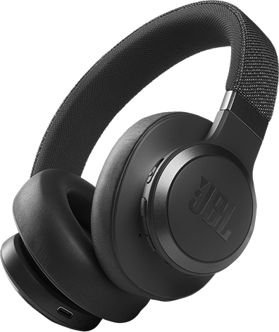 Belaidės ausis apgaubiančios triukšmą slopinančios Ausinės JBL Live 660NC, Juoda