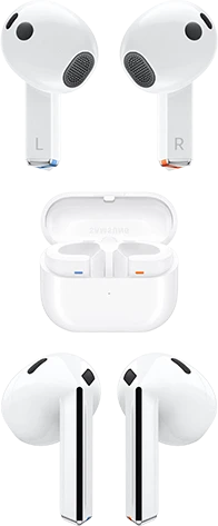Samsung Galaxy R530 Buds 3 belaidės ausinės, Baltos spalvos