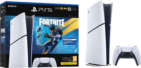 „Sony PlayStation 5 Digital Edition“ 825 GB + „Fortnite Flowering Chaos“ – Baltas