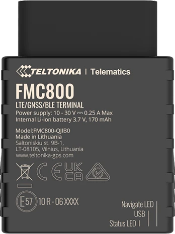 4G FMC800 TELTONIKA GPS SEKLYS, SIM kortelė: Nepridėti, Serveris : Nepridėti, PRO Serveris: Nepridėti