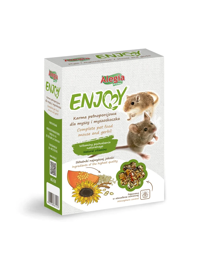 Alegia Enjoy pelėms ir smiltpelėms maistas 400g
