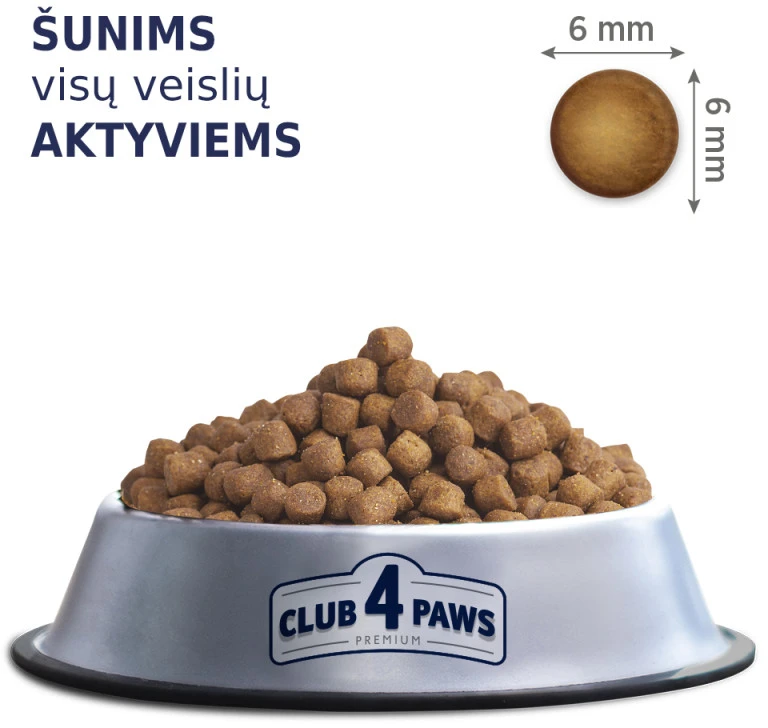 Club 4 Paws Premium Aktyvas suaugusiems šunims 14kg