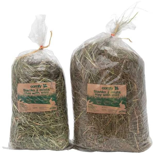 Aquael Comfy šienas su mėtomis 700g