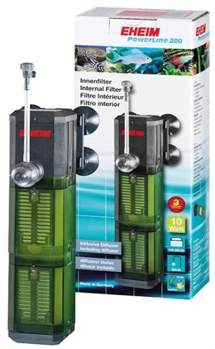 EHEIM vidinis akvariumo filtras PowerLine 200 – efektyvi filtracija ir vandens valymas