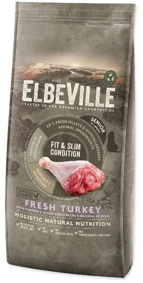 Elbeville Senior All Breeds Fresh kalakutiena Fit and Slim Condition 11,4kg