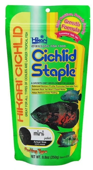 Hikari Cichlid Staple Mini visavertis pašaras žuvims - 250 g