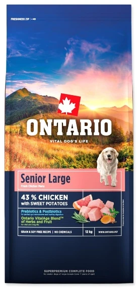 Ontario Senior Large vištiena & Sweet bulvės 12kg