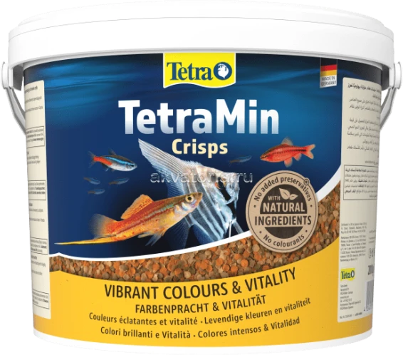 TetraMin Crisps 10l pašaras visoms dekoratyvinėms žuvims
