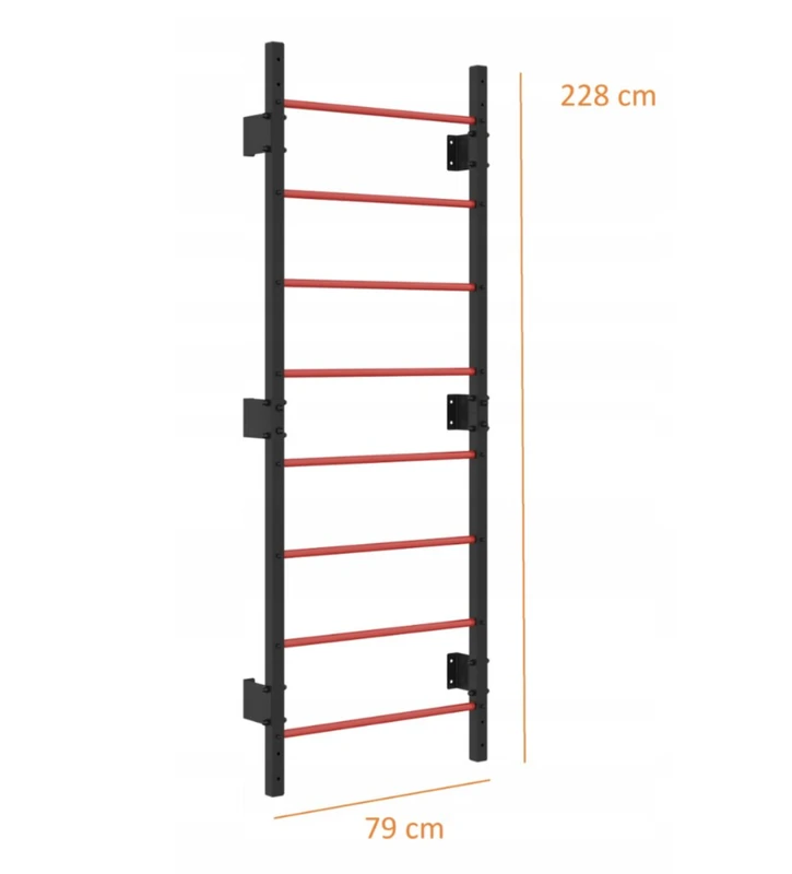 Dav Ski Gimnastikos sienelė su prisitraukimų skersiniu, 228 cm, iki 280 kg